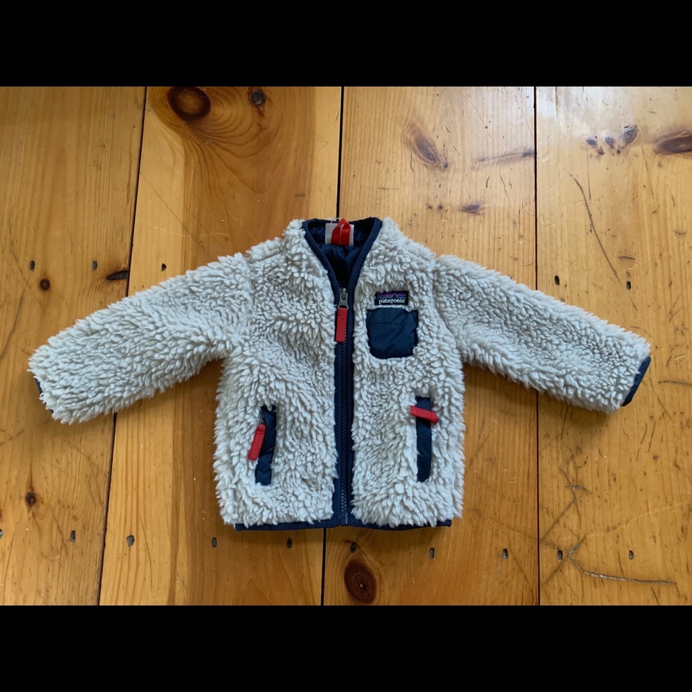 Baby Retro-X® Fleece Jacket natural/navy 3-6 month